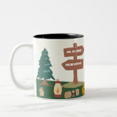 Letzter Weg vor dem Veil Camp Bachelorette Zweifarbige Tasse (Links)