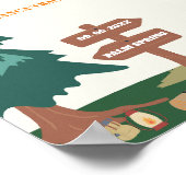 Letzter Weg vor dem Veil Camp Cocktail Schild (Ecke)