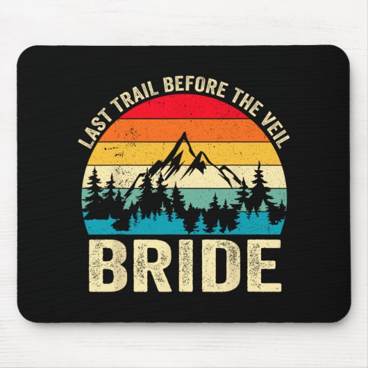 Letzter Weg vor der Veil Bride Retro Wanderweg Bac Mousepad (Vorne)