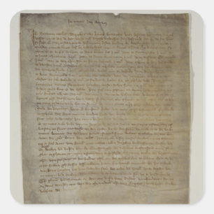 Letzter Wille und Testament des Künstlers Quadratischer Aufkleber