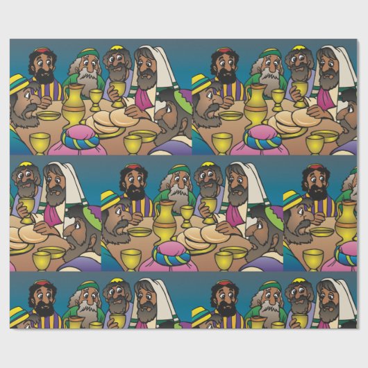 Letztes Abendbrot Geschenkpapier (Flach)