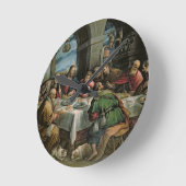 Letztes Abendessen 3 Runde Wanduhr (Winkel)