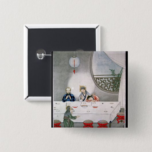 Letztes Abendessen Button (Vorne & Hinten)