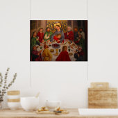 Letztes Abendessen - Heinrich Lutzelmann - c1485 Poster (Küche)