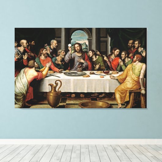 Letztes Abendessen Leinwanddruck (Insitu (Holzboden))