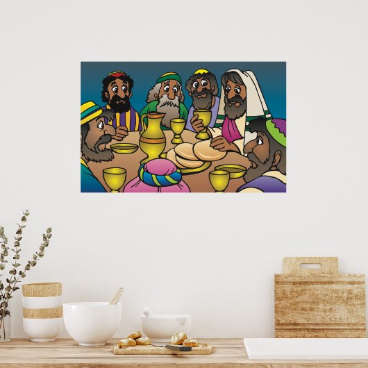 Letztes Abendessen Poster (Küche)