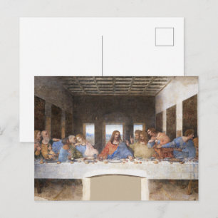 Letztes Abendessen von Da Vinci Fine Art Classic Postkarte