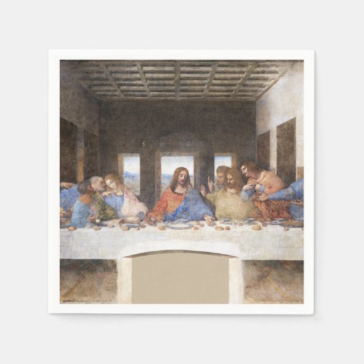 Letztes Abendessen von Da Vinci Fine Art Classic Serviette (Vorderseite)