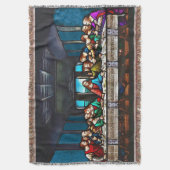 Letztes Abendessen-Wurfs-Decke Decke (Vorderseite Vertikal)