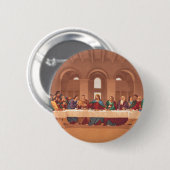 Letztes Abendmahl Jesu Christi Button (Vorne & Hinten)