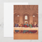 Letztes Abendmahl Jesu Christi Feiertagskarte (Vorne/Hinten)