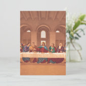 Letztes Abendmahl Jesu Christi Feiertagskarte (Stehend Vorderseite)