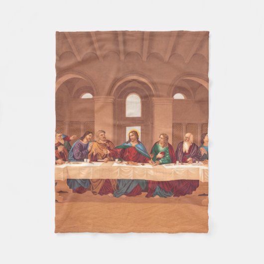 Letztes Abendmahl Jesu Christi Fleecedecke (Vorderseite)