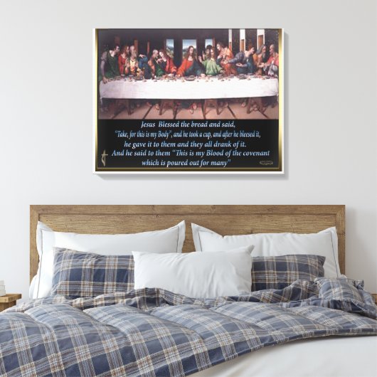 Letztes Abendmahl Leinwand (Insitu (Schlafzimmer))