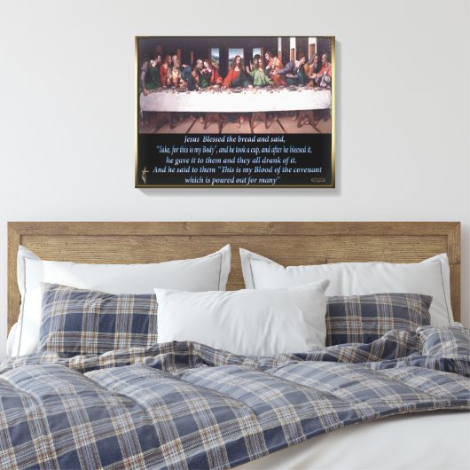 Letztes Abendmahl Leinwand (Insitu (Schlafzimmer))