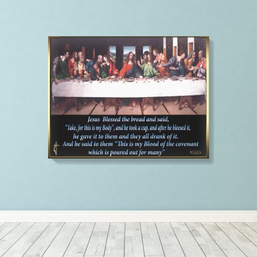 Letztes Abendmahl Leinwand (Insitu (Holzboden))