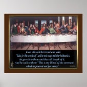 Letztes Abendmahl Leinwand Poster (Vorne)
