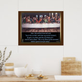 Letztes Abendmahl Leinwand Poster (Küche)