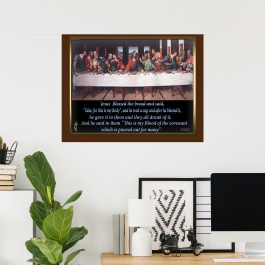 Letztes Abendmahl Leinwand Poster (Heimbüro)