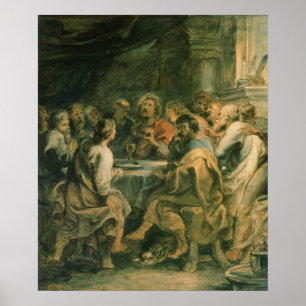 Letztes Abendmahl, um 1630-31 Poster