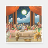 Letztes Abendpapier Napkins Serviette (Vorderseite)