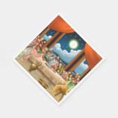 Letztes Abendpapier Napkins Serviette (Ecke)