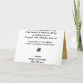 Letztes Blatt Karte (Rückseite)