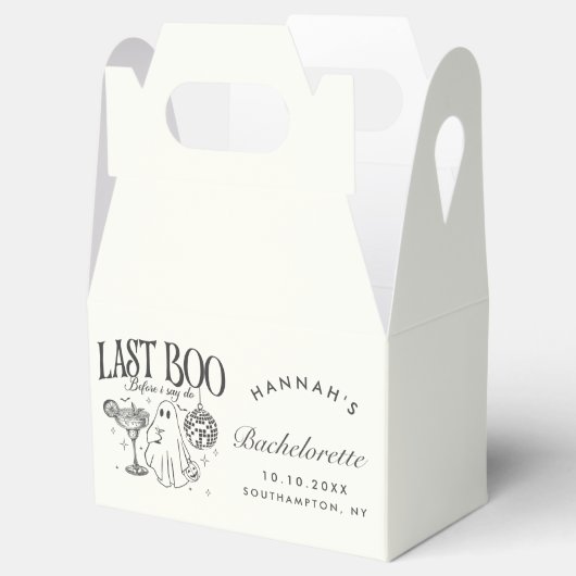 Letztes Boo, bevor ich Bachelorette-Halloween-Part Geschenkschachtel (Geöffnet)