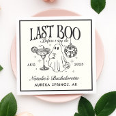 Letztes Boo, bevor ich Bachelorette-Halloween-Part Serviette