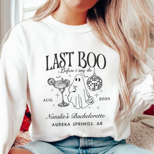 Letztes Boo, bevor ich Bachelorette-Halloween-Part Sweatshirt