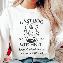 Letztes Boo, bevor ich Bachelorette-Halloween-Part Sweatshirt