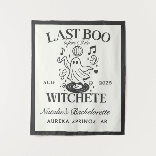 Letztes Boo, bevor ich Bachelorette-Halloween-Part Wandteppich (Vorderseite)