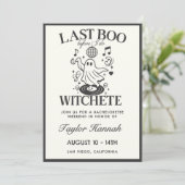 Letztes Boo, bevor ich Bachelorette-Strecke Einladung (Stehend Vorderseite)