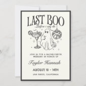 Letztes Boo, bevor ich Bachelorette-Strecke Einladung (Vorderseite)