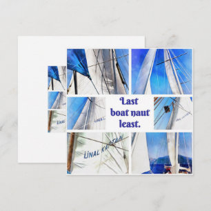 Letztes Boot Naut Am Wenigsten Pun Artistic Weiße Save The Date