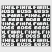 LETZTES BOSS-BESCHREIBUNGSPAPIER GESCHENKPAPIER (Flach)