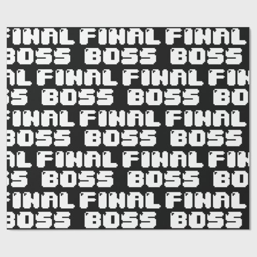 LETZTES BOSS-BESCHREIBUNGSPAPIER GESCHENKPAPIER (Flach)