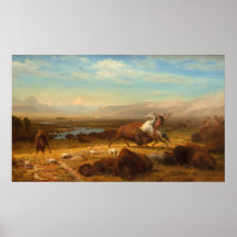 Letztes Buffalo - Albert Bierstadt Fine Art Poster