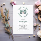 Letztes Camp vor dem Bachelorette-Wochenende Einladung