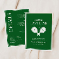 Letztes dink Pickleball Bach Weekend