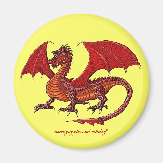 Letztes Dragon-Magnetdesign Magnet (Vorne)