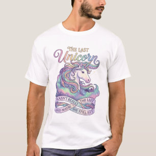 Letztes Einhorn Pastellwolken Sterne T-Shirt