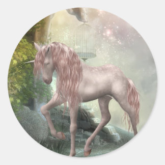 Letztes Einhorn Runder Aufkleber