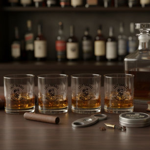 Letztes Fass vor der Junggesellenparty der Braut Whiskyglas