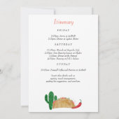 Letztes Fiesta Margarita Bachelorette Weekend Part Einladung (Rückseite)