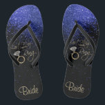 Letztes Fling vor dem Ring - Blau Badesandalen<br><div class="desc">Dreh Flop Shoes bereit für dich zu personalisieren. Entsprechende Produkte stehen zur Verfügung oder Sie können das Design einfach auf ein anderes Produkt übertragen. Wenn nötig... Sie können den gesamten Text löschen und mit Ihren eigenen Text-, Schriftart- und Farbeinstellungen mit dem Zazzle Design-Tool-Bereich neu starten. ✔ Hinweis: Nicht alle Vorlagenbereiche...</div>