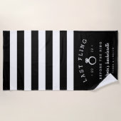 Letztes Fling vor dem Ring-Junggeselinnen-Abschied Strandtuch (Vorderseite)