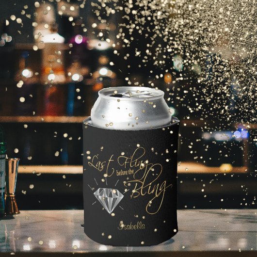 Letztes Flug vor dem Bling - Gold Dosenkühler