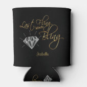 Letztes Flug vor dem Bling - Gold Dosenkühler (Rückseite)