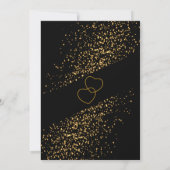 Letztes Flug vor dem Ring Bachelorette - Gold Einladung (Rückseite)